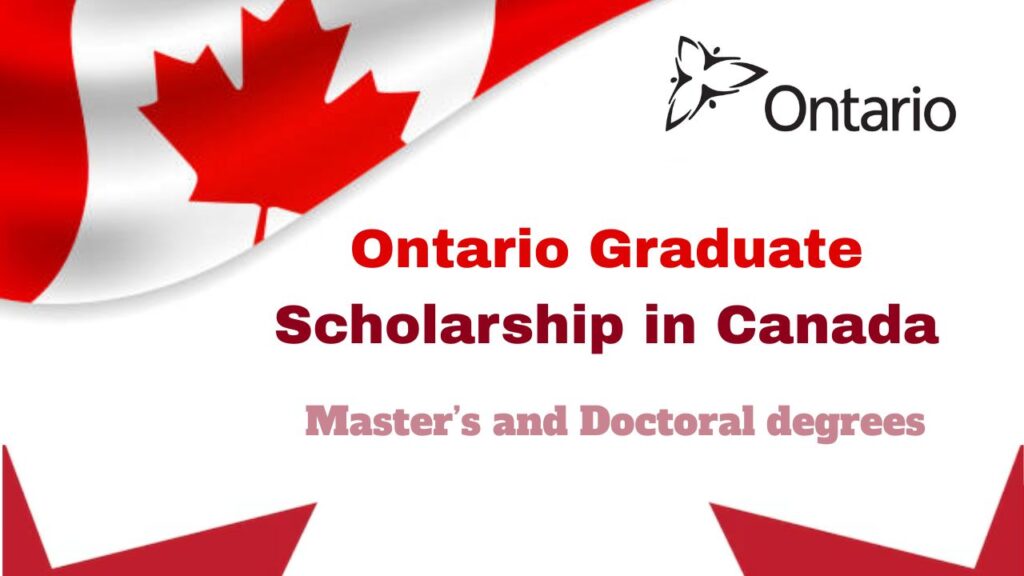 Ontario Graduate Scholarship in Canada